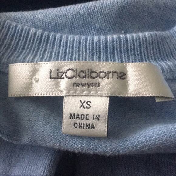 Liz Claiborne Color Block Button Up Cardigan XS - Picture 4 of 8